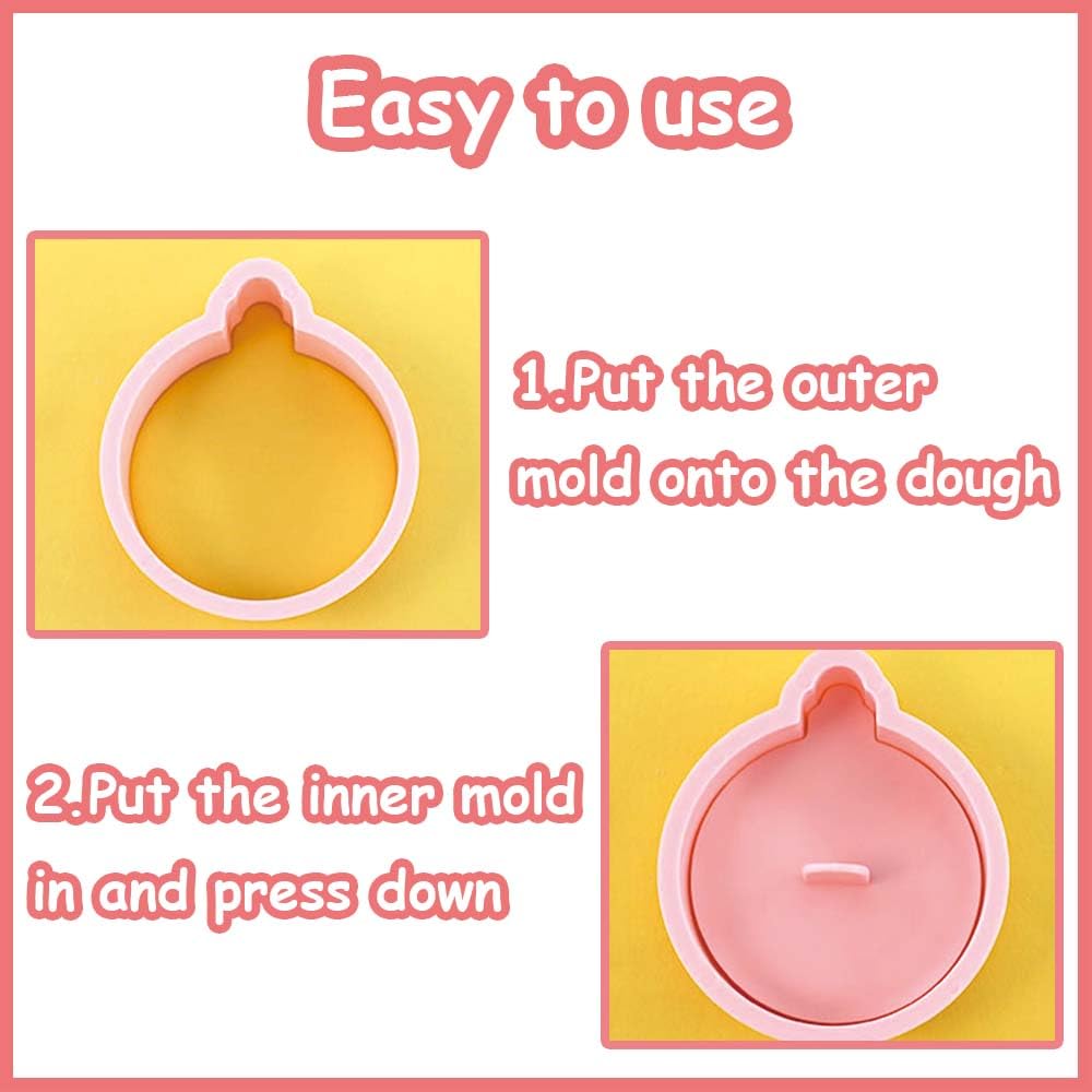Lutoku mini round ornament molds for quick gingerbread and frosting decorations.