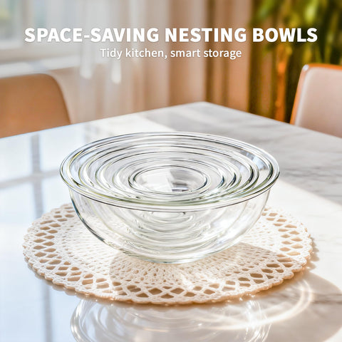 Luvan bowls anti-slip wide edge aids pouring and handling.