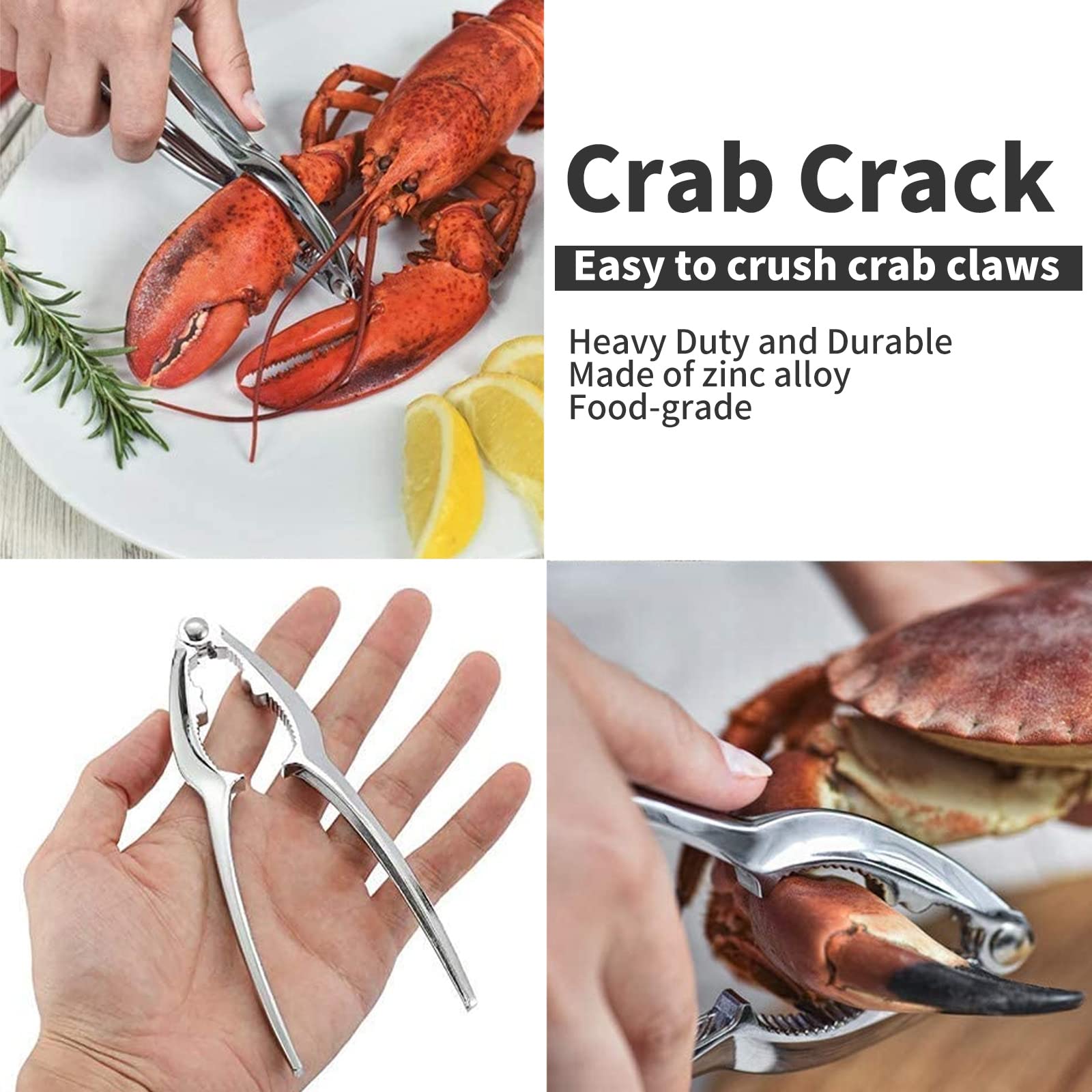 Luvan crab forks and picks 4-pack to extract meat cleanly without mess.