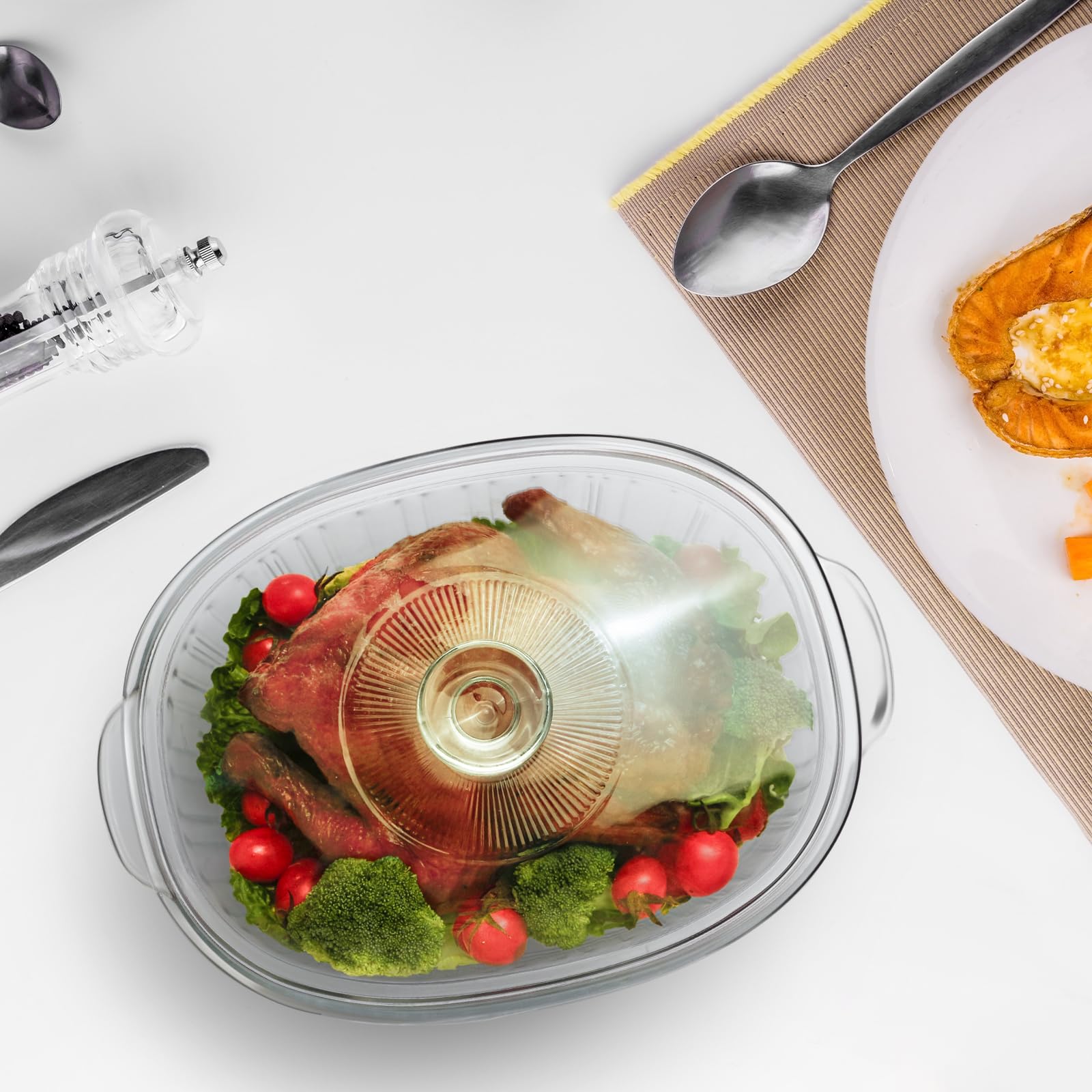 Luvan clear crystal glass preserves flavor and resists stains.