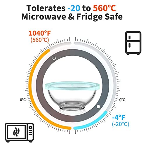 Luvan 3.7qt storage bowl keeps leftovers fresh and visible.