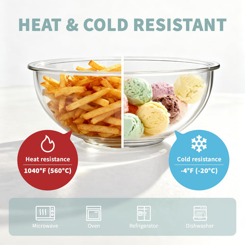 Luvan nesting bowls stacked to save space and simplify prep.