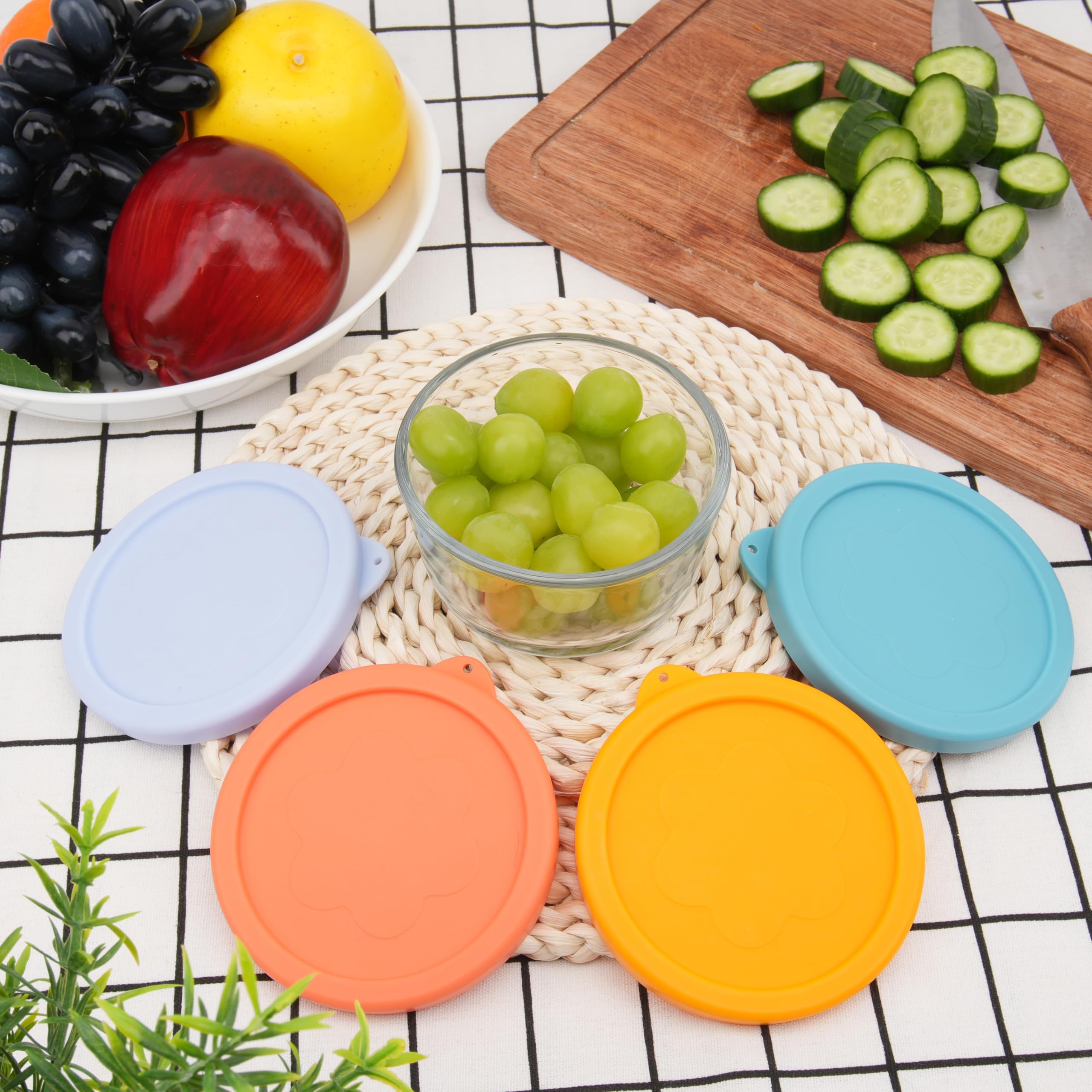 LUVCOSY 4-pack lids for everyday Anchor Hocking storage needs.