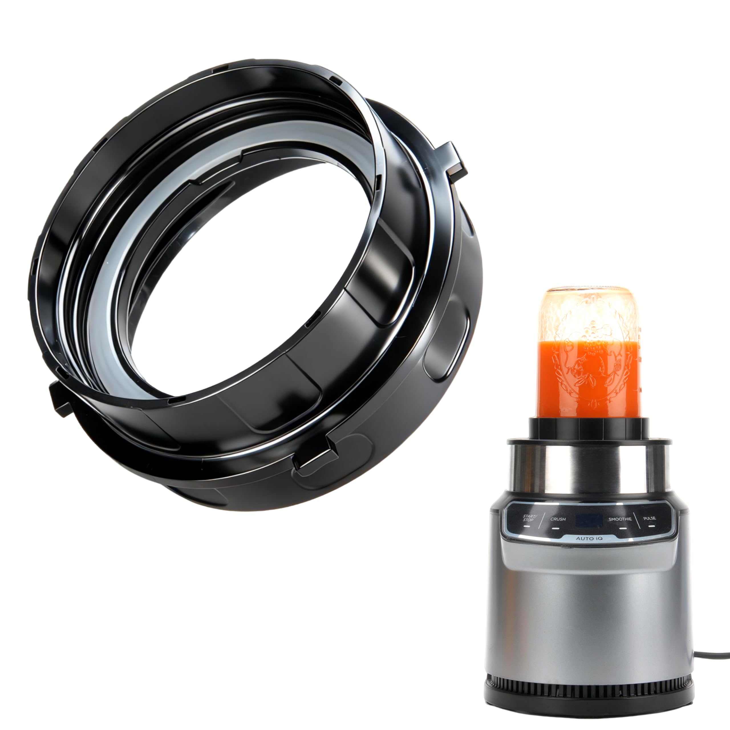 LUVCOSY adapter for glass-jar blending with Ninja BN401.