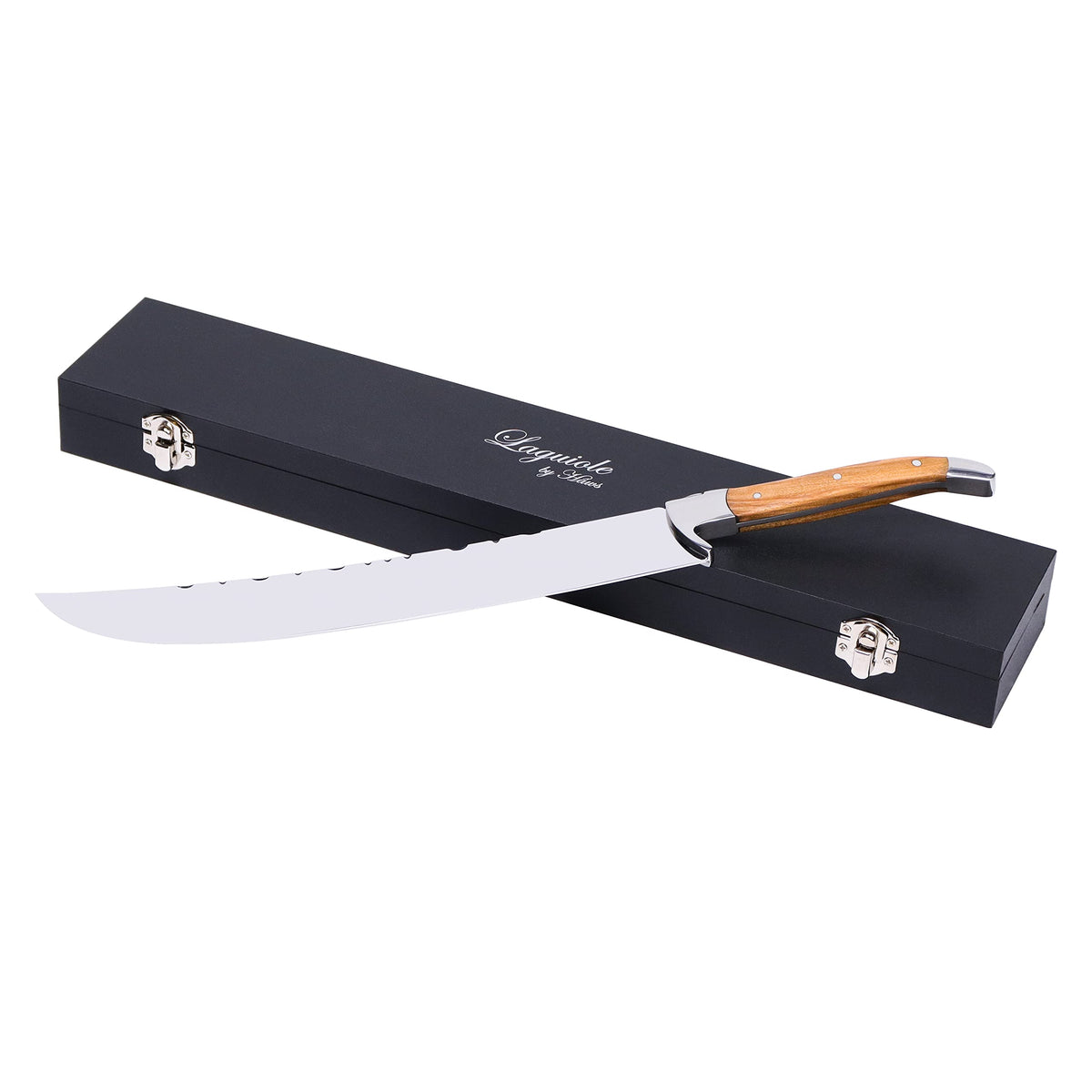 LUVCOSY Champagne Saber with olive wood handle for elegant sabrage moments.
