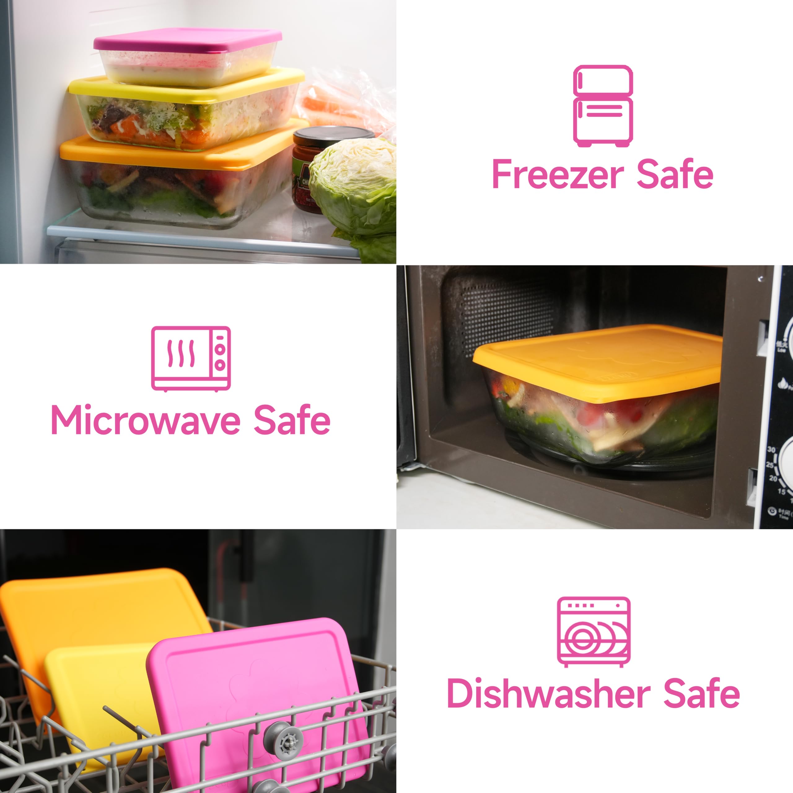 Dishwasher-safe LUVCOSY silicone lid beneath clean water stream