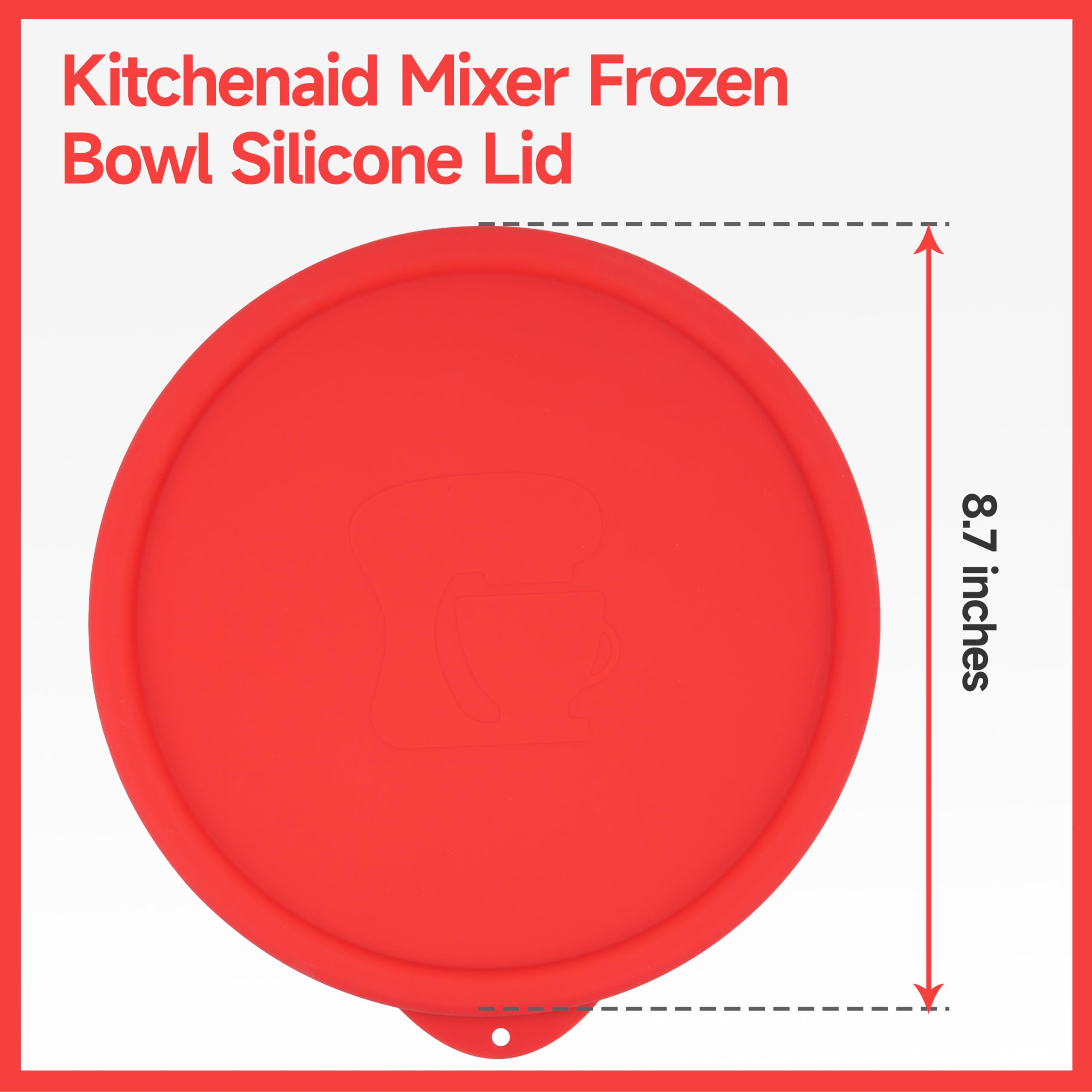 LUVCOSY lid fitting the 2-quart freezer bowl prevents leaks during storage.