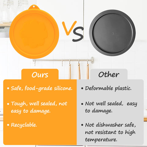 LUVCOSY microwave-safe silicone lids for quick reheating.