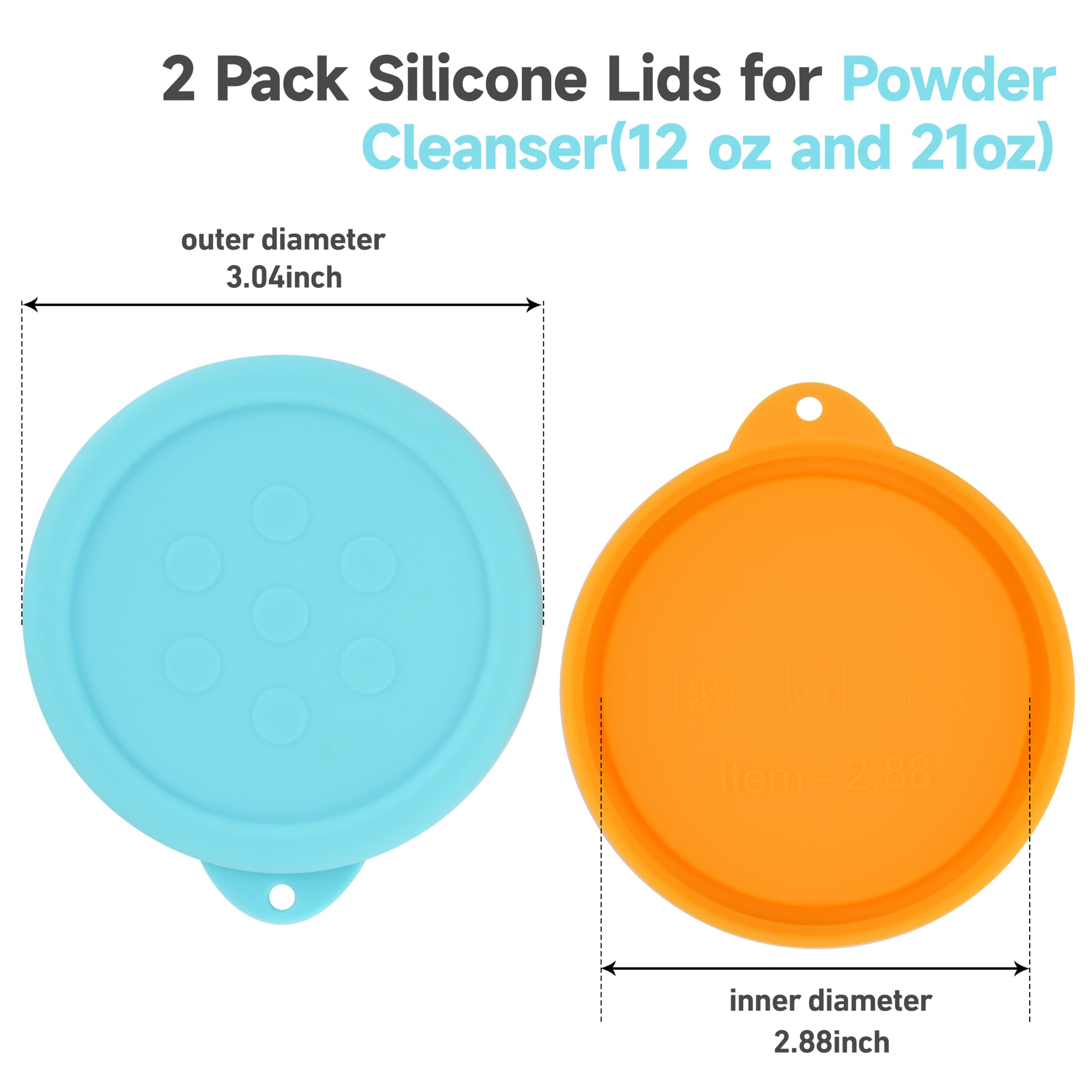 LUVCOSY silicone lid on a 21oz container maintains moisture resistance
