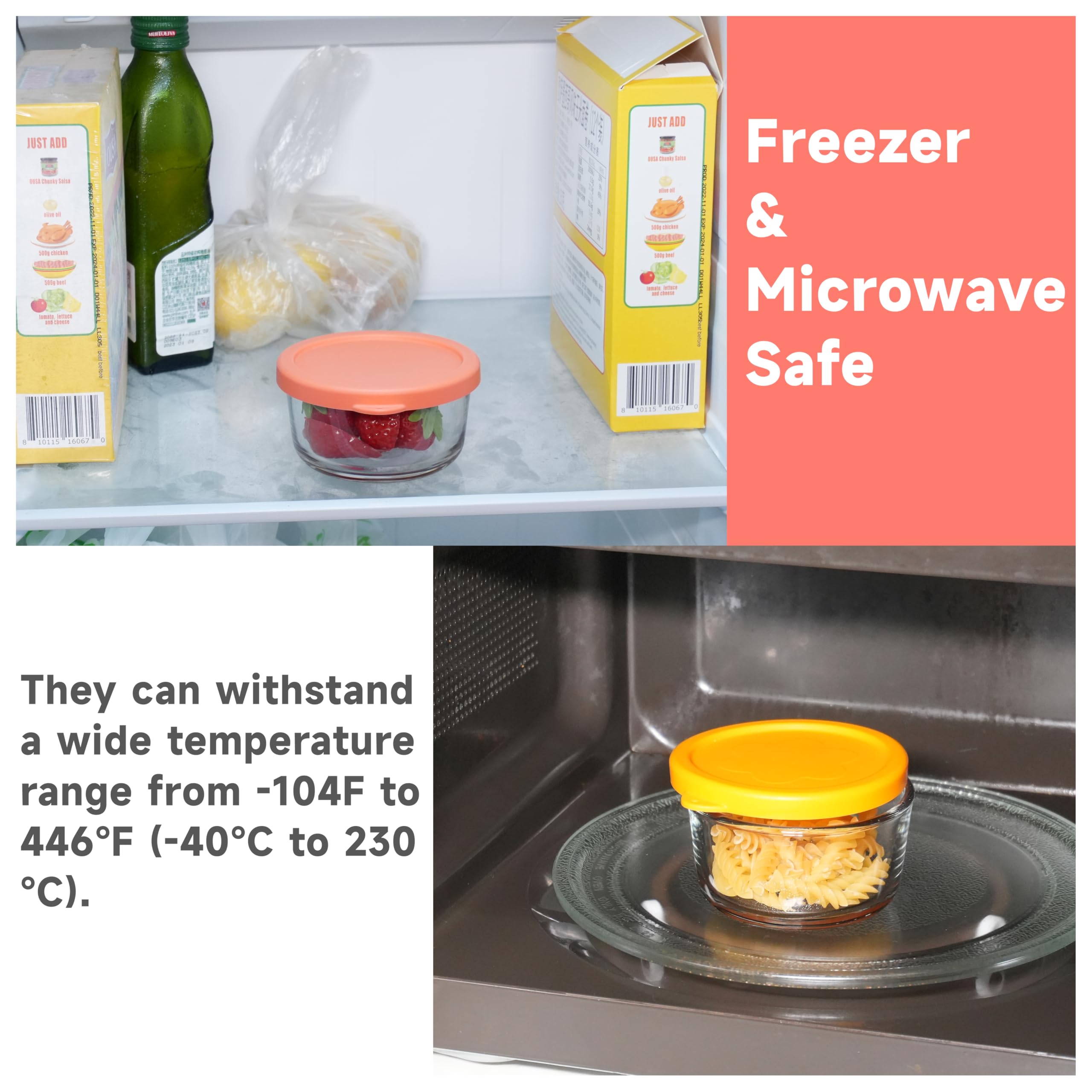 LUVCOSY lid tolerates freezer temperatures for reliable cold storage.