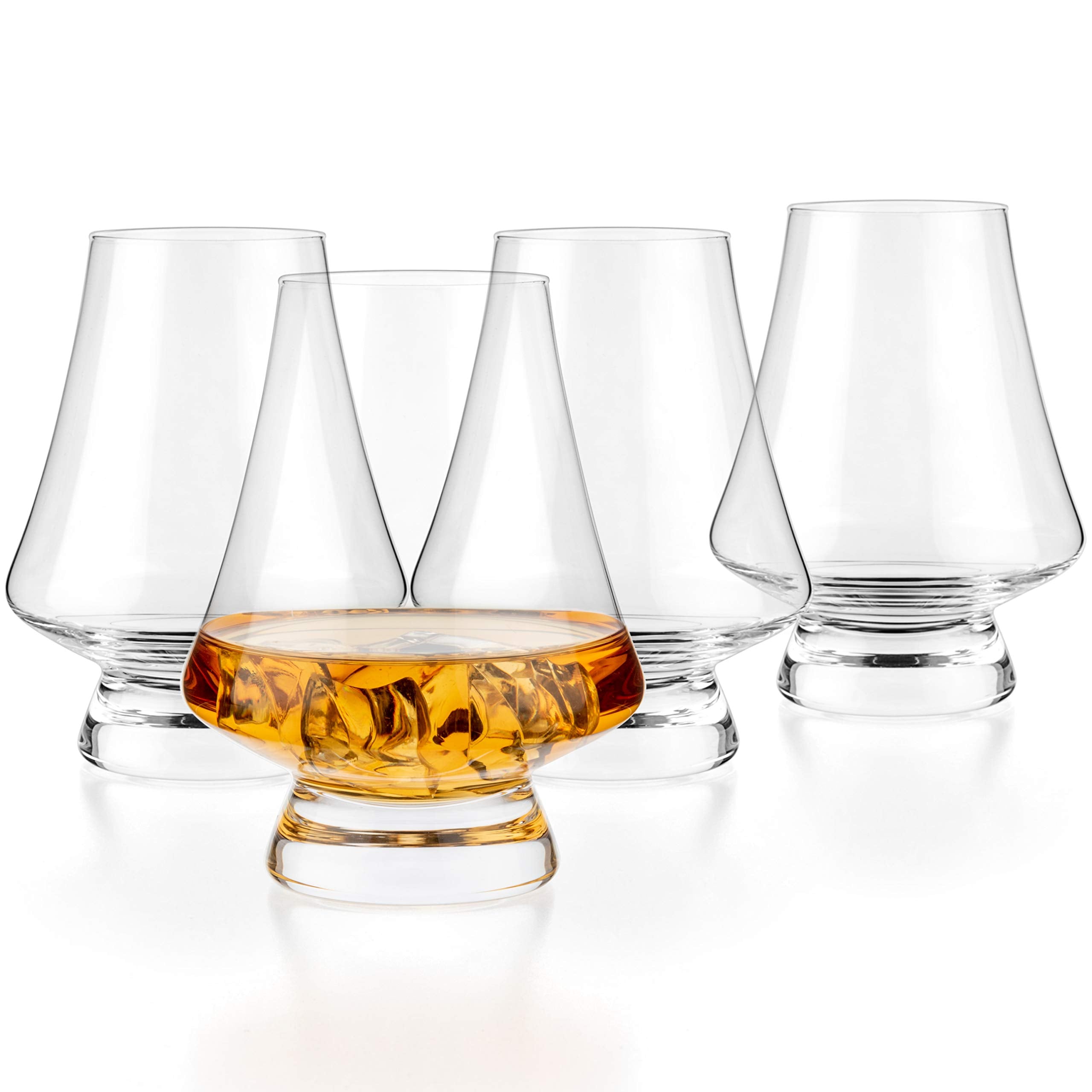 Luxbe bourbon glass bottle-pour highlights aroma and precise sip direction