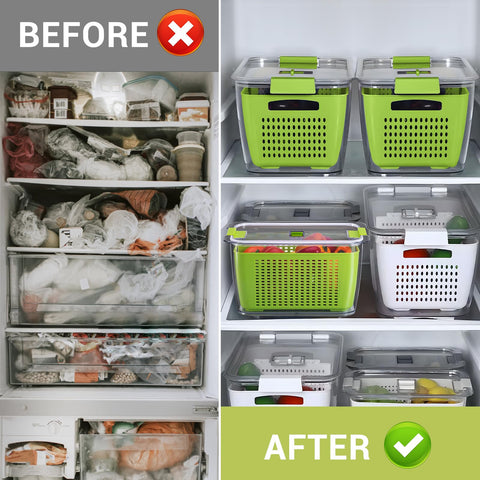 LUXEAR vent system adjusts humidity for crisper results.