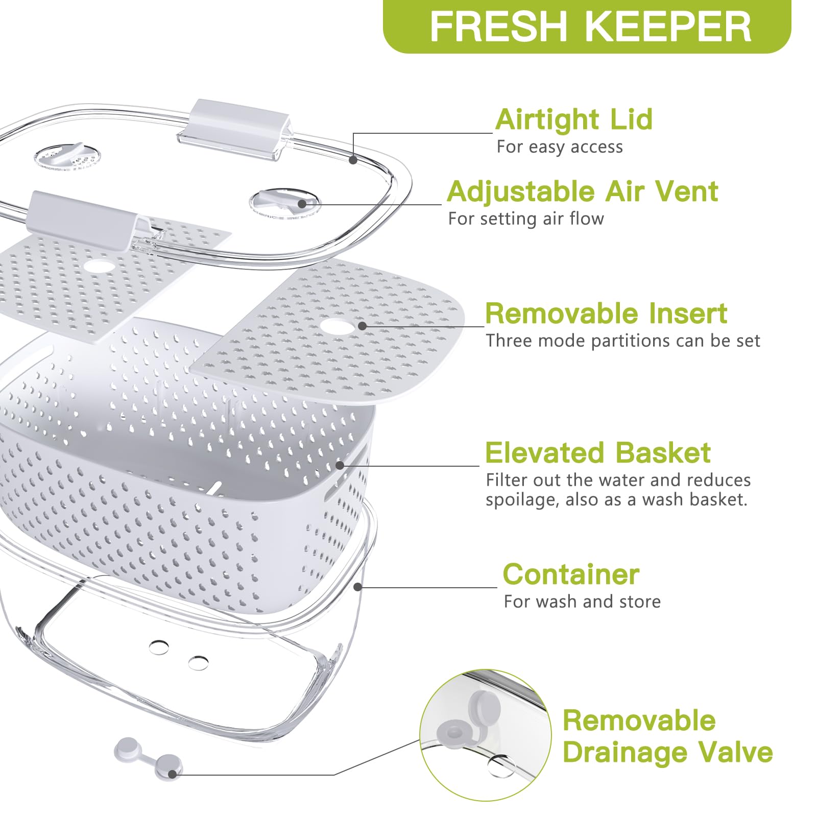 LUXEAR fridge organizer ideas help reduce clutter and maximize shelf space.
