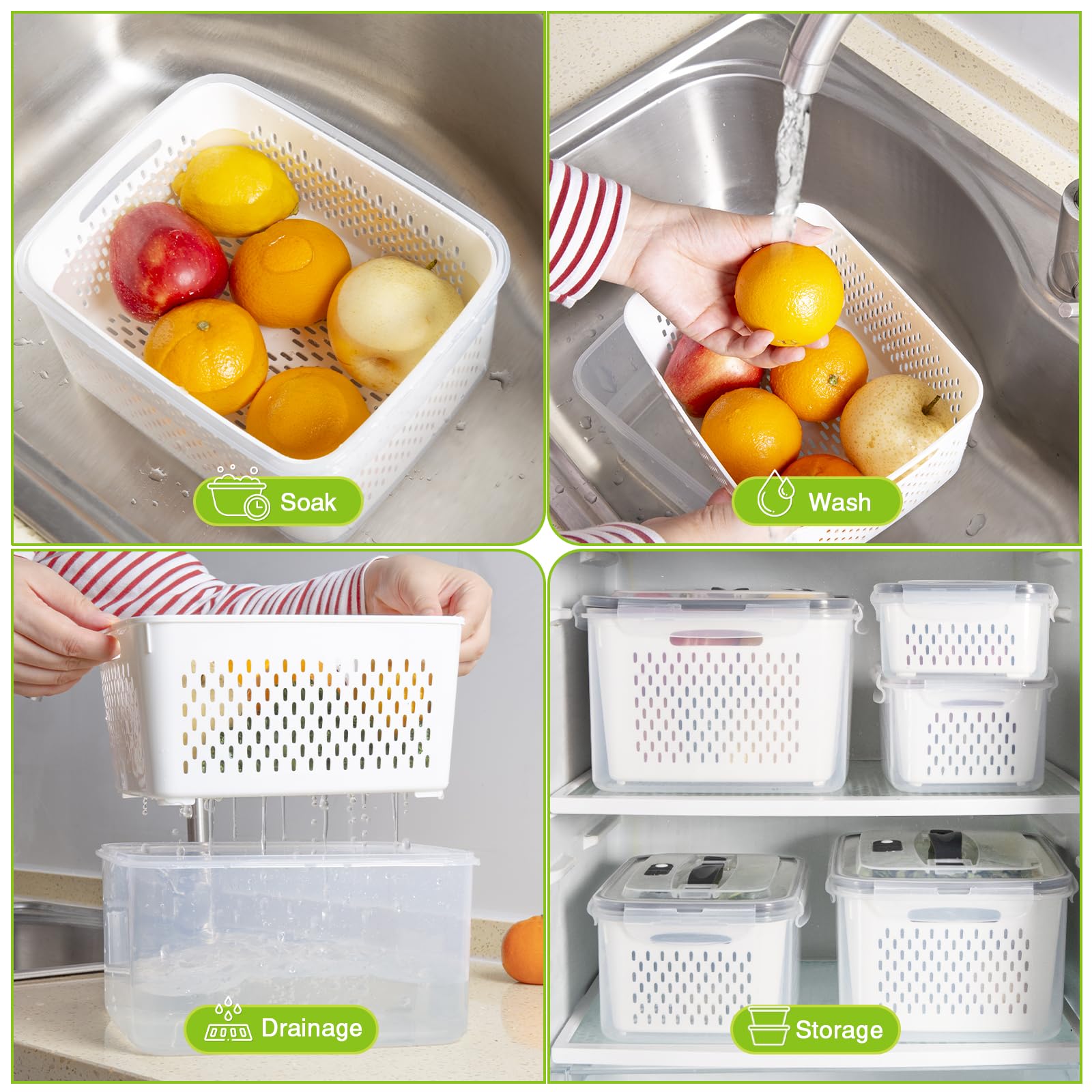 Luxear Hidden Handle Lids – portable, leak-proof design for on-the-go use.