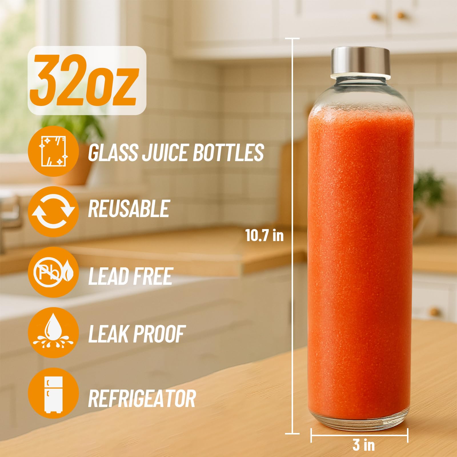 Luxfuel close-up of stainless steel cap showing airtight seal for leak-proof storage.