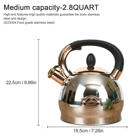 LuxGrace eight colors available tea kettle to match kitchen style.