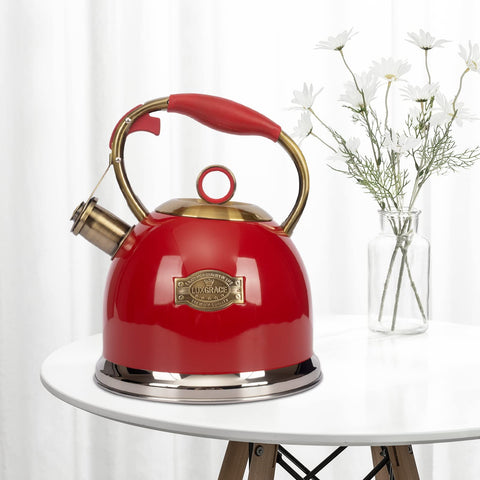 5-layer bottom design provides even heat distribution across the kettle