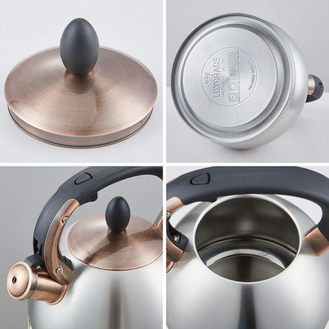 2.8-quart capacity of the LUXGRACE kettle suitable for family use.