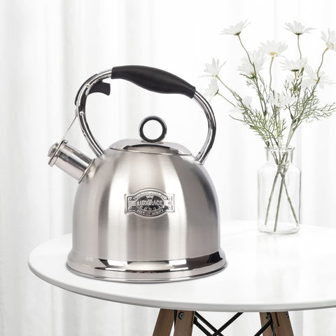 LUXGRACE tea kettle one-hand trigger for easy pouring