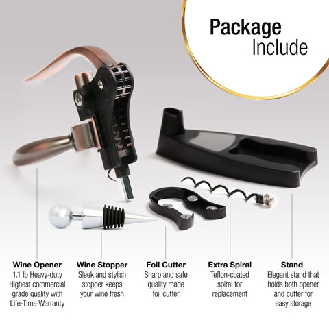 Luxiluxy wine stopper ready to preserve freshness after opening.