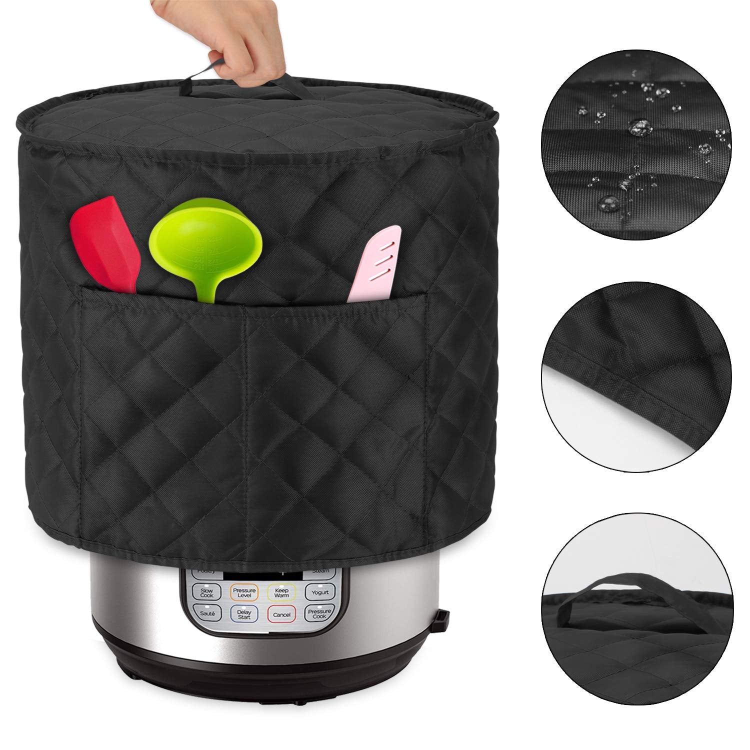 Luxja dust cover top handle for easy removal and transport