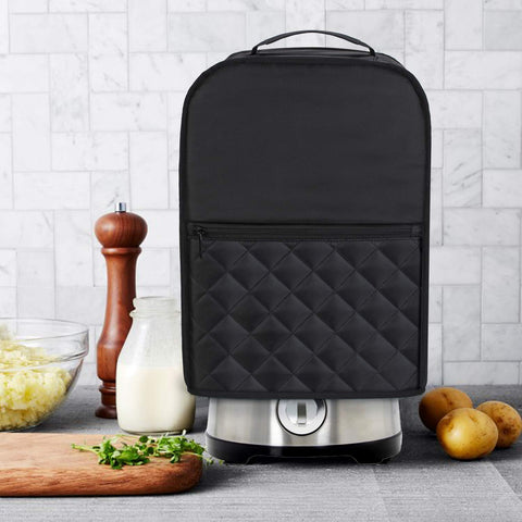 Luxja cover top handle with reinforced stitching allows easy lifting.