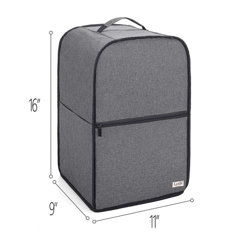 Luxja water-resistant nylon outer with padded interior protects the unit during storage.