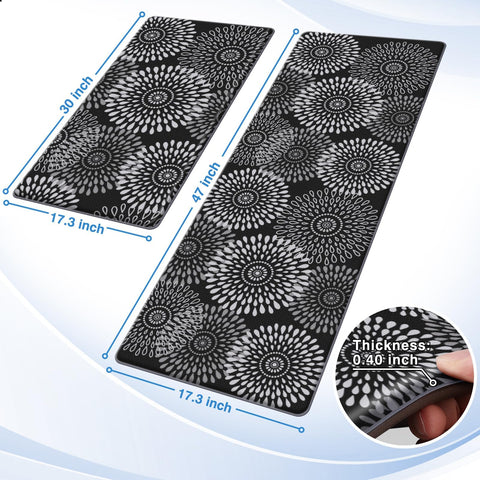 LuxStep kitchen mat anti-fatigue foam close-up highlights cushioned support for standing tasks.