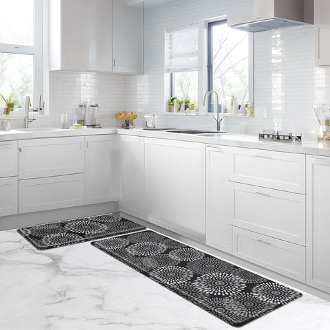 LuxStep kitchen mat non-slip back demonstrates secure placement on dry floors.