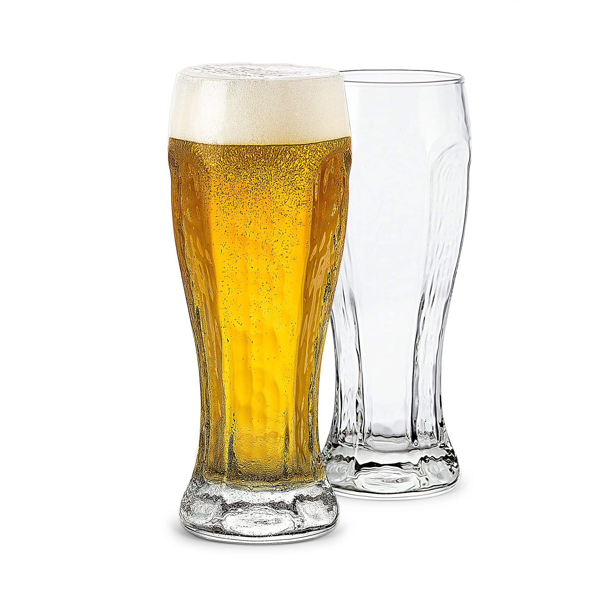 LUXU hexagon pilsner glasses highlight modern design for elegant beer service