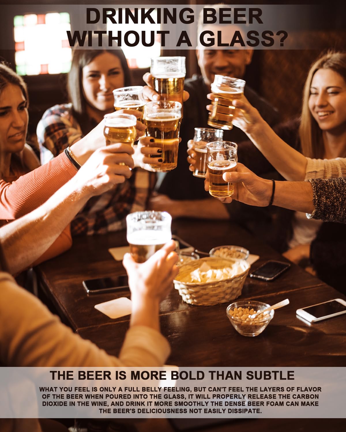 LUXU durable glass 20oz pint glasses for daily use