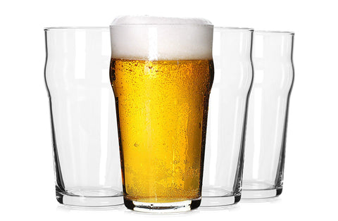 LUXU Pint Glasses 20oz with elegant design for craft beers and gatherings