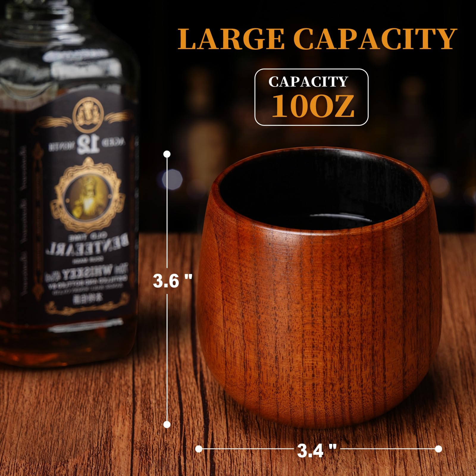 Close-up of the charred interior detail on the LUXULISH glass.