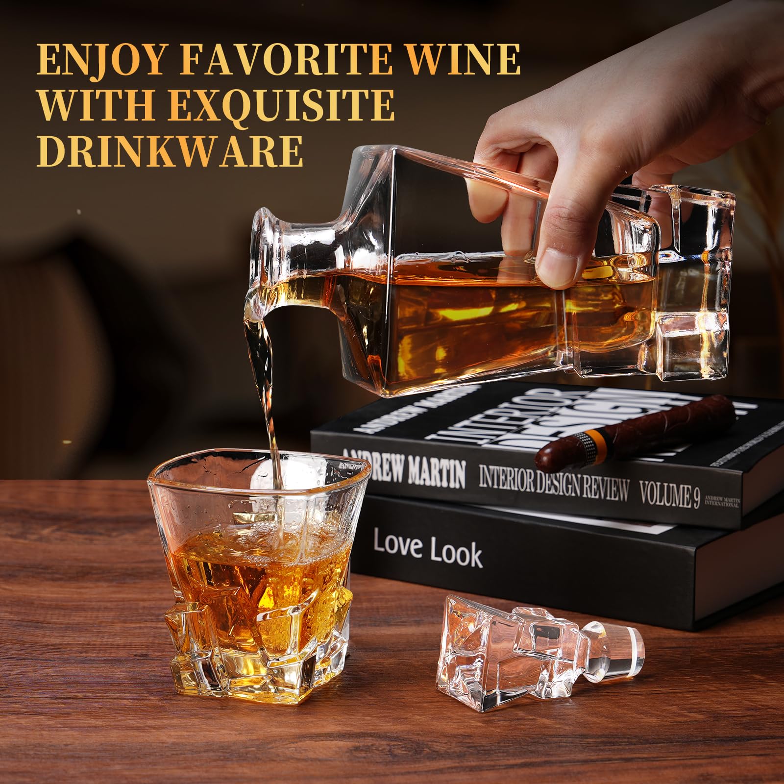 LUXULISH elegant design enhances home bar ambiance and entertaining