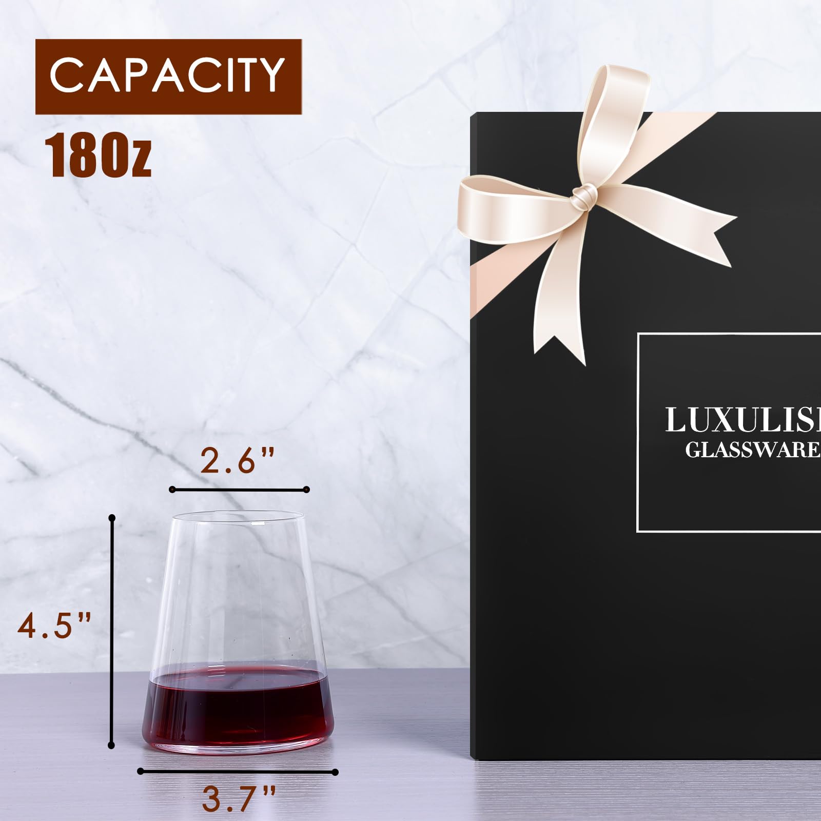 Luxulish modern-dining glassware elevates home entertaining and table-presentations.