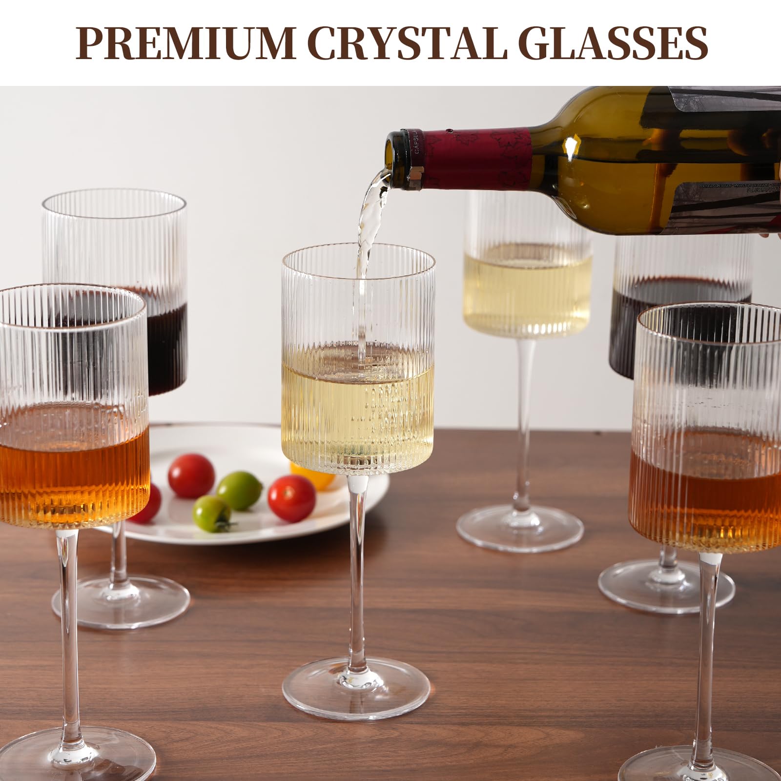 LUXULISH elegant dining glass elevates table aesthetics during meals.
