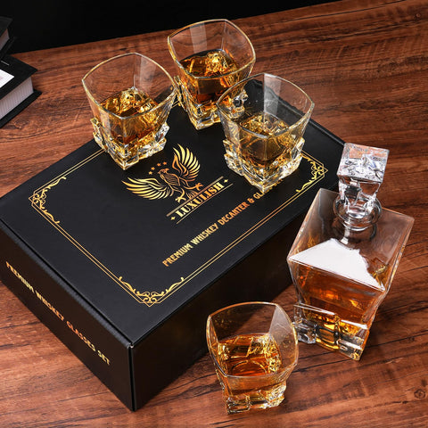 LUXULISH gift-ready decanter set perfect for celebrations