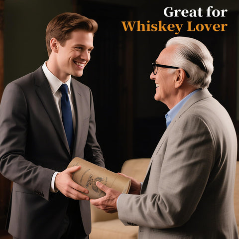 LUXULISH wooden whiskey glass suitable for whiskey, bourbon, or cocktails