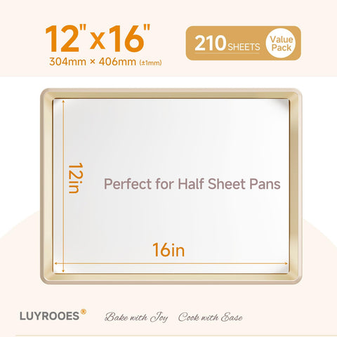 LUYROOES premium parchment offers non-stick benefits and easy release
