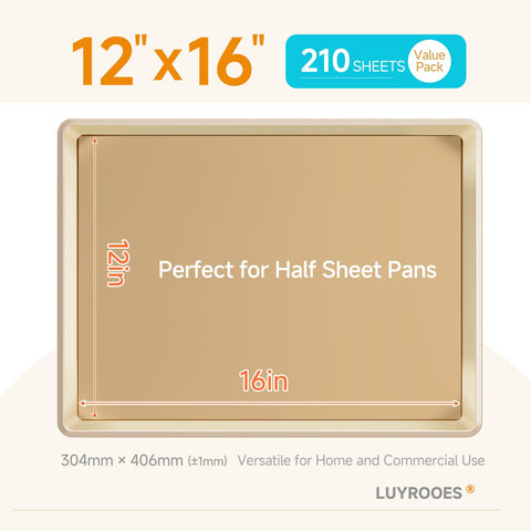 LUYROOES half-sheet pan liner fits standard trays.