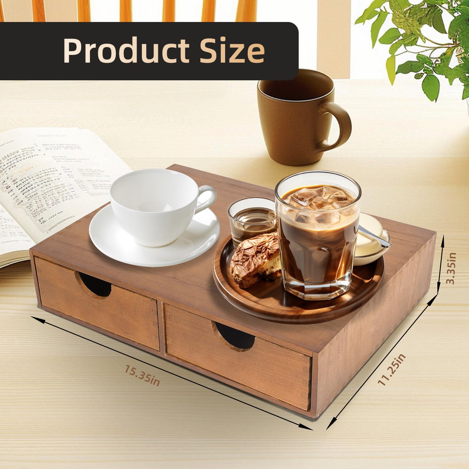 Lveesto pod organizer top platform with silicone pad protects surfaces and adds stability.