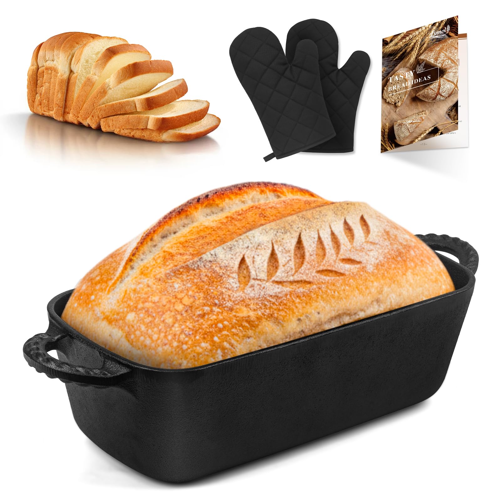 Lvmol loaf pan shows even heat distribution for bakery-quality crust