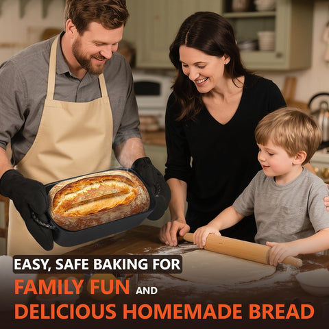 Lvmol loaf pan top view highlights sturdy design and size