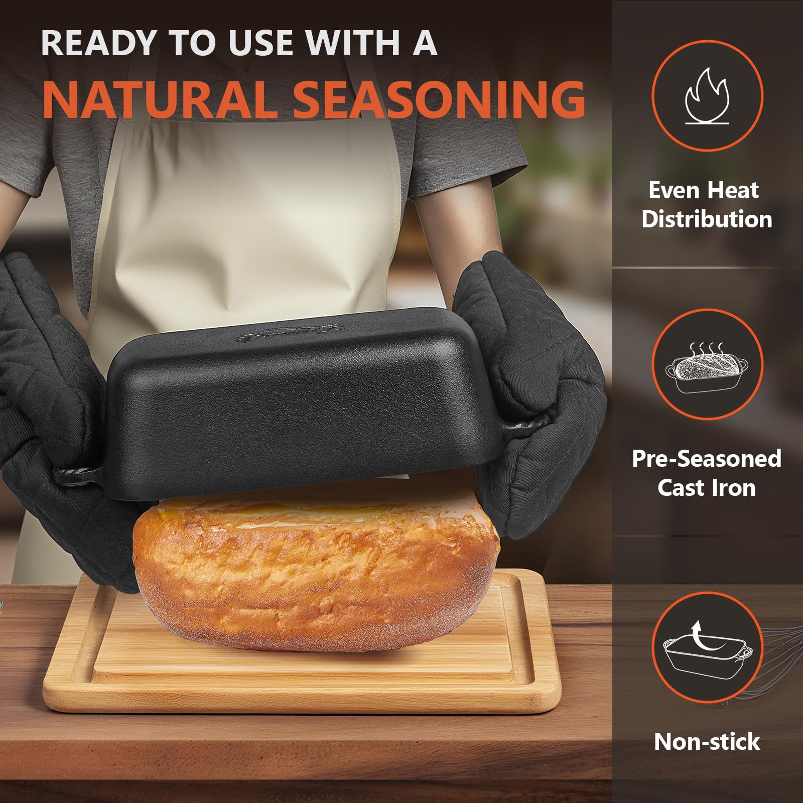 Lvmol set includes oven mitts and recipe book for safe baking