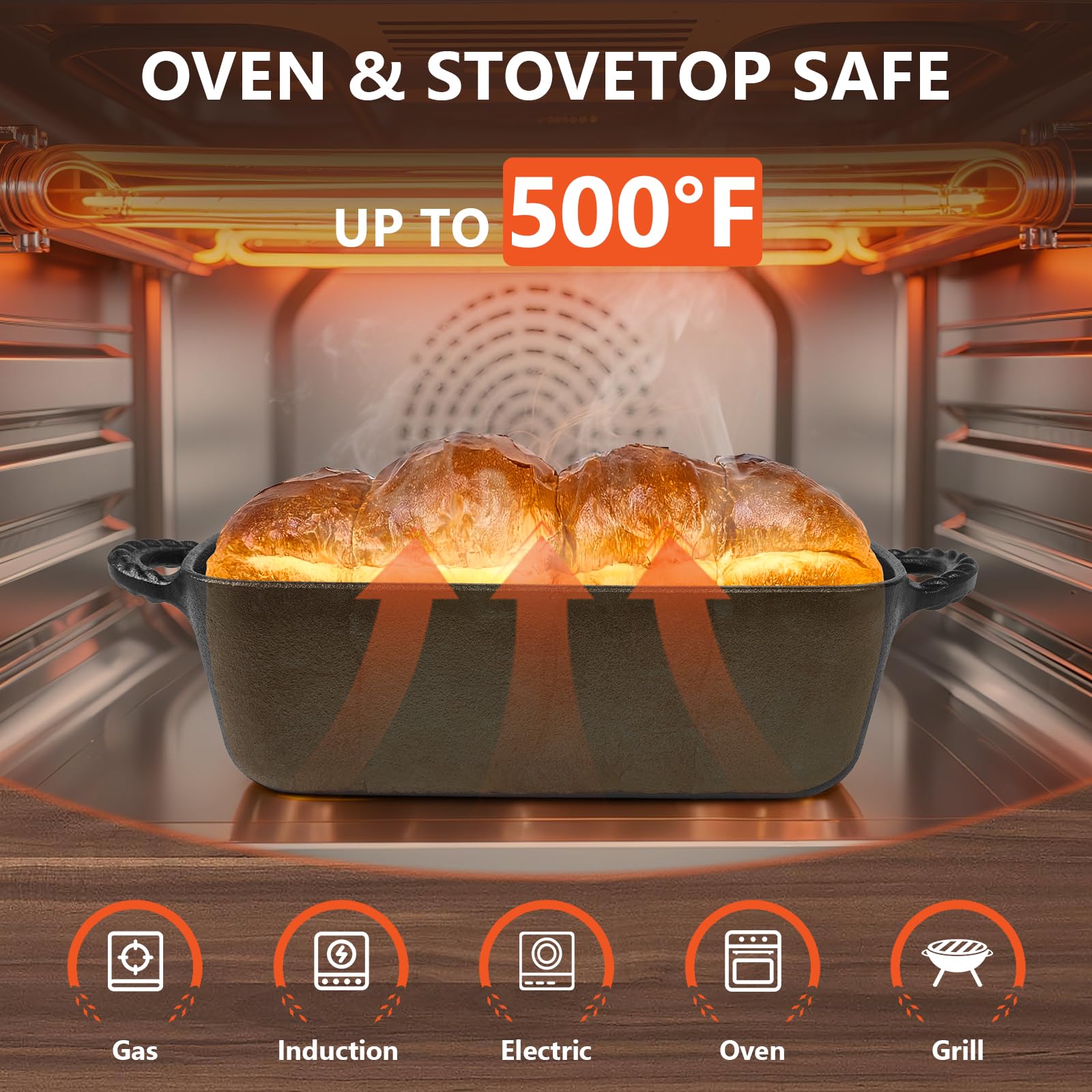Lvmol sourdough bread baking in loaf pan demonstrates even bake