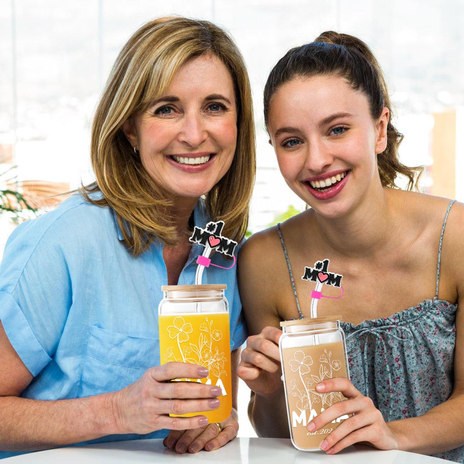 Lvoetgif Mama coasters protect surfaces while enjoying beverages.