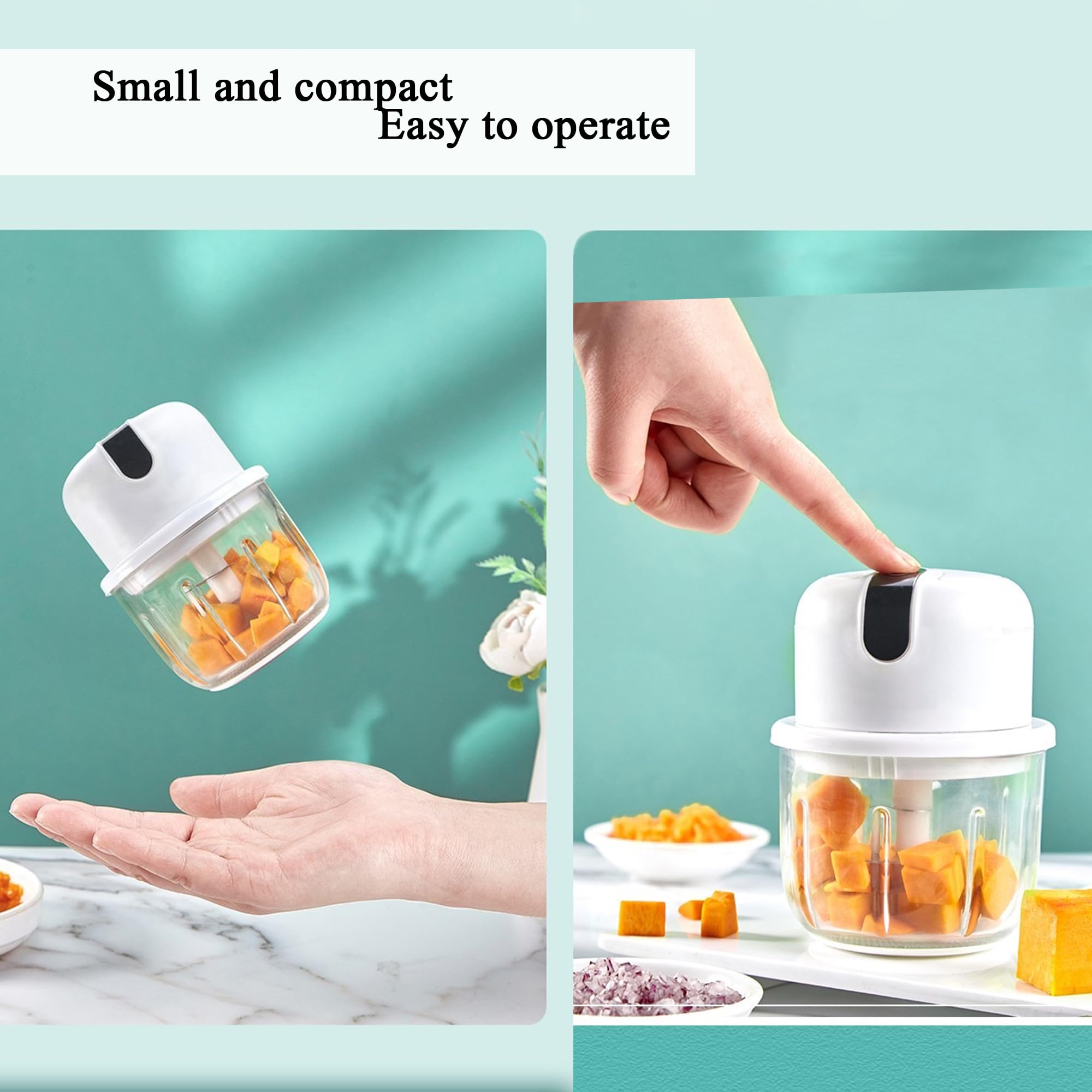 LVsenlin chopper versatile for garlic, onions, ginger, and spices.