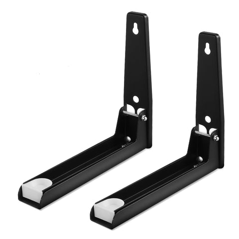 LXFNDZW microwave wall mount shelf with sturdy design for secure kitchen storage.