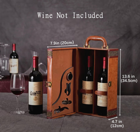 lxllnqh wine gift box size compact dimensions 7.9 x 4.7 x 13.6 inches