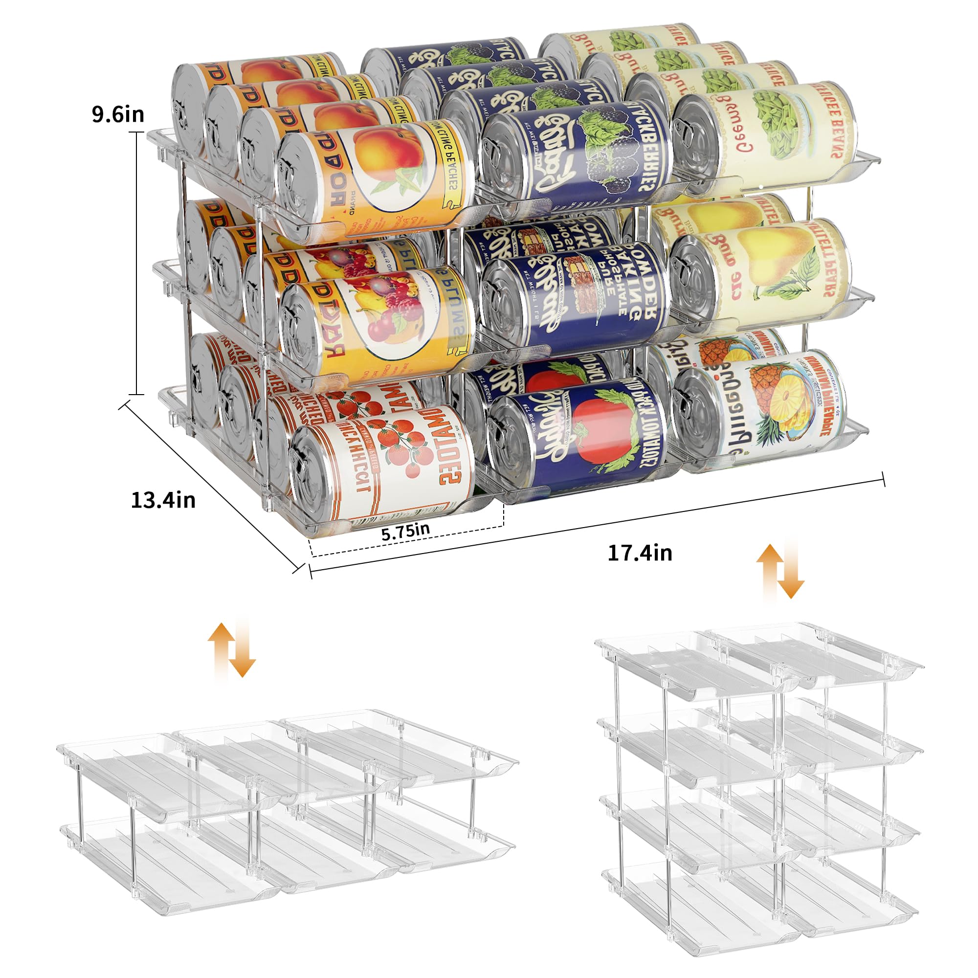 LXLXXL four-column option optimizes pantry organization.